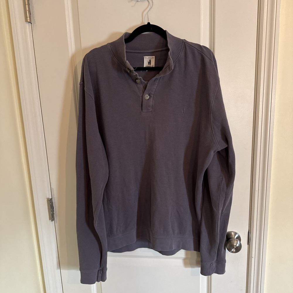 johnnie-O Men's Casual Button-Down Pullover in Faded Purple